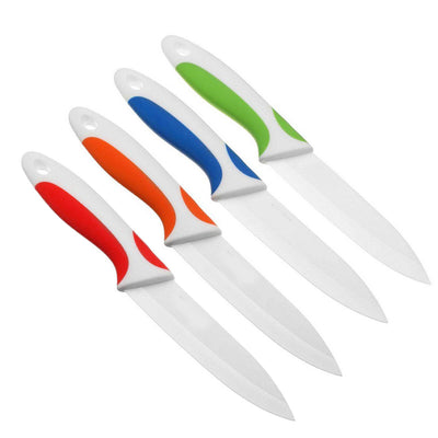 White Colorful Handle Knives