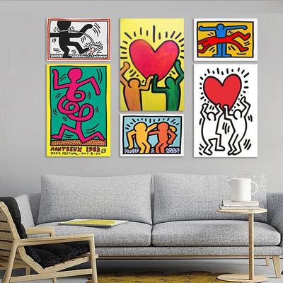 Keith Haring Abstract Painting