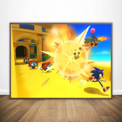 Sonic Poster Painting Poster
