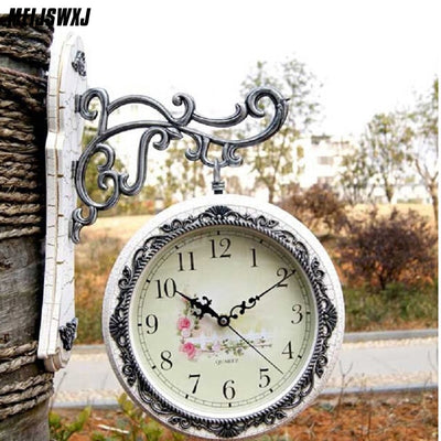 Vintage Double sided Wall Clock