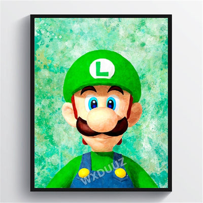 super mario Painting Cartoon